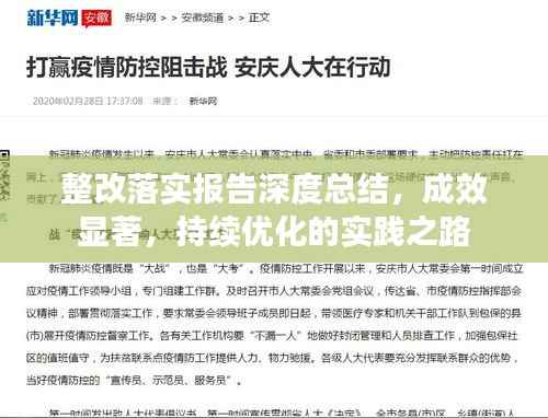 整改落实报告深度总结，成效显著，持续优化的实践之路